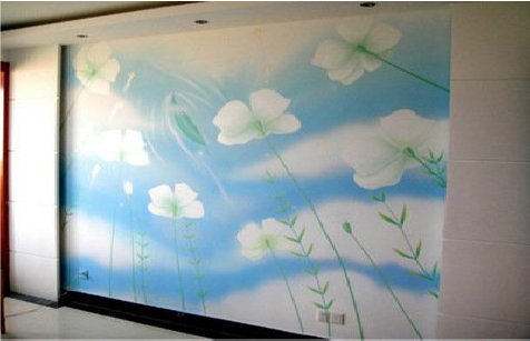 万州画墙绘怎么画好白云的蓬松感？