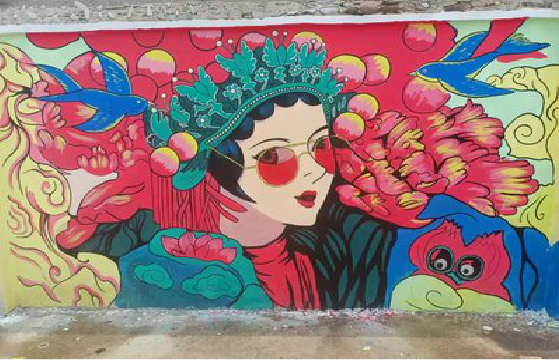 万州墙体彩绘-网红墙