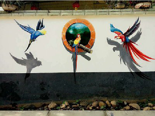 万州视觉错位-3D墙绘设计