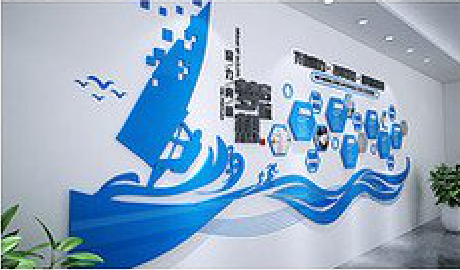 万州海浪主题文化墙如何设计？
