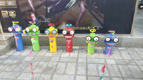 万州商业区彩绘