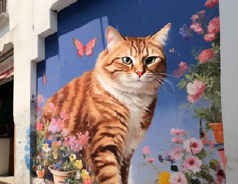 万州自己绘制有个性的手绘墙